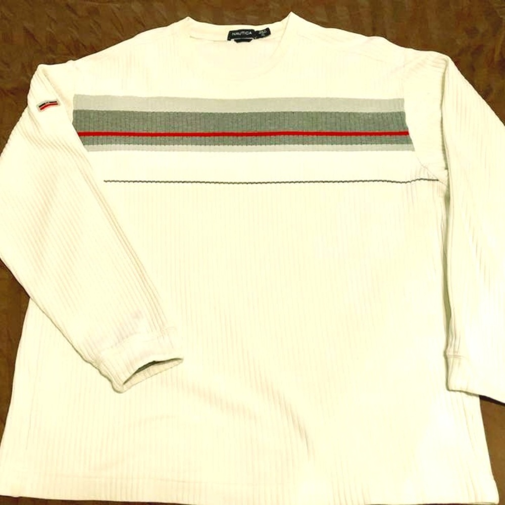 Nautica Long sleeve Cotton White Shirt
